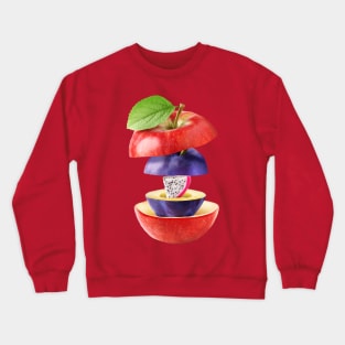 Apple Plum Passion Fruit Gifts Vegetarian Crewneck Sweatshirt